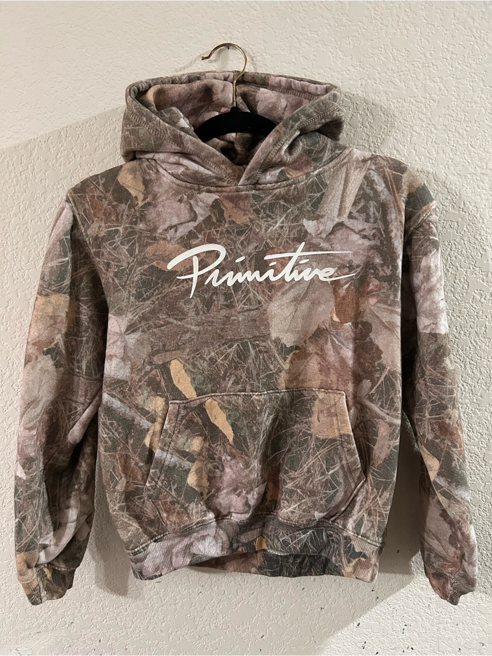 Primitive youth M Camo Hoodie set With Pants Script Logo Pullover Sweatshirt